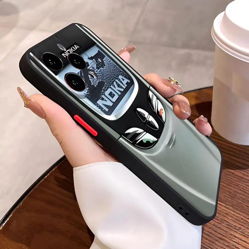 الرجعية الحنين ل N-Nokias جراب هاتف آيفون 16 15 14 13 12 11 برو ماكس زائد البسيطة الجلد يشعر جراب هاتف #4