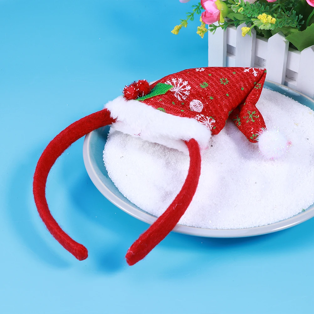 

2Pcs Red Headb Leaves Berries Accessories Holiday Size Fits Adults Christmas Hat Headb Children Hairb