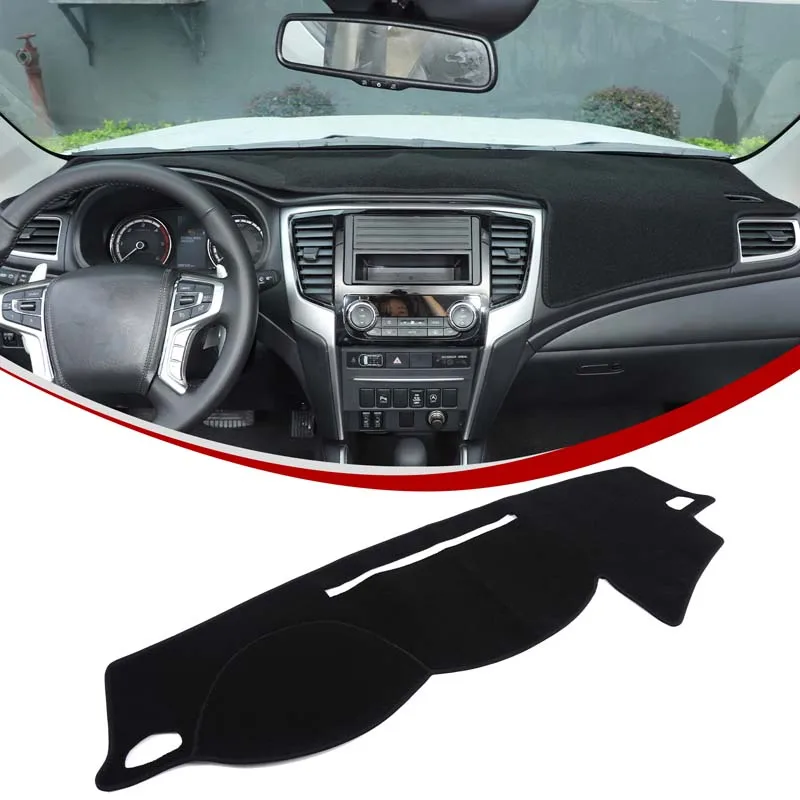 Para 2015-2020 Mitsubishi Triton/L200 panel de instrumentos almohadilla de protección solar panel de instrumentos de automóvil almohadilla protectora LHD