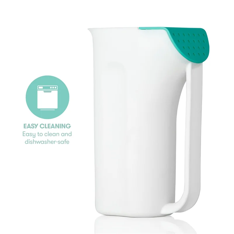 ABKO-Baby Control The Flow Bath Rinse Cup, Desain Bebas Air Mata Untuk Mencuci Rambut Dan Tubuh Dengan Pegangan Dan Kepala Pancuran Hujan Yang Dapat Dilepas