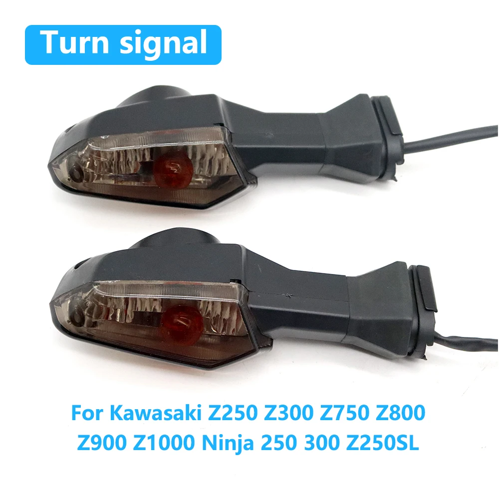 

Motorcycle Front Rear Turn Signal Light Indicator Blinker Lamp For Kawasaki Z250 Z300 Z750 Z800 Z900 Z1000 Ninja 250 300 Z250SL