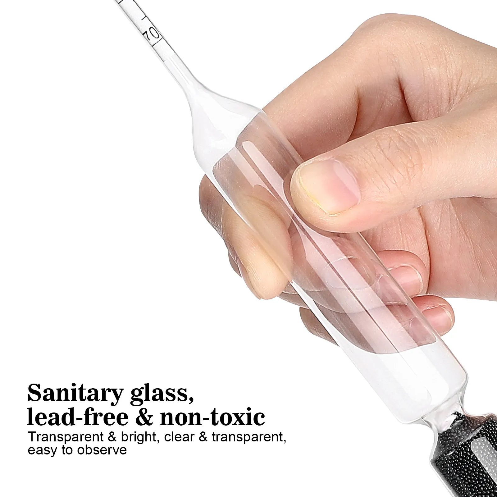 1Set Exquisite Maple Syrup Hydrometer Strong Structure Breakage Resistant Hydrometer for Syrup Tester Kitchen Supplies Scale