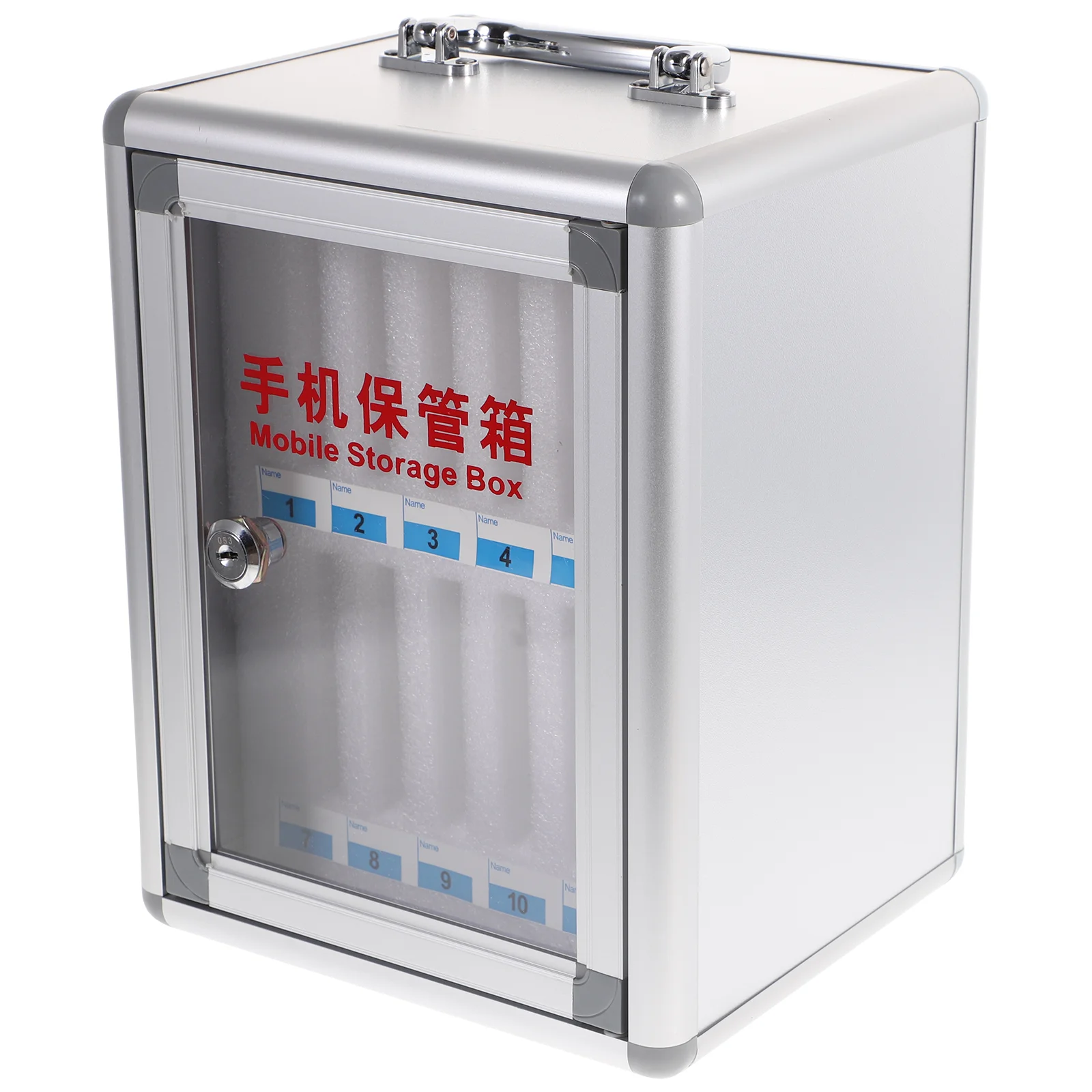 Tablet Mobile Phone Storage Cabinet Staff Circle Labels Organizer Bag Aluminum Alloy Cabinets for Classroom