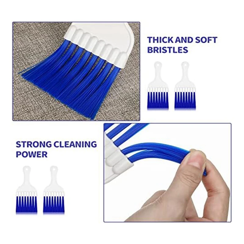 16PCS Air Conditioner Condenser Cleaning Brush Refrigerator Coil Brush HVAC Coil Cleaning Small Plastic Stirring Brush