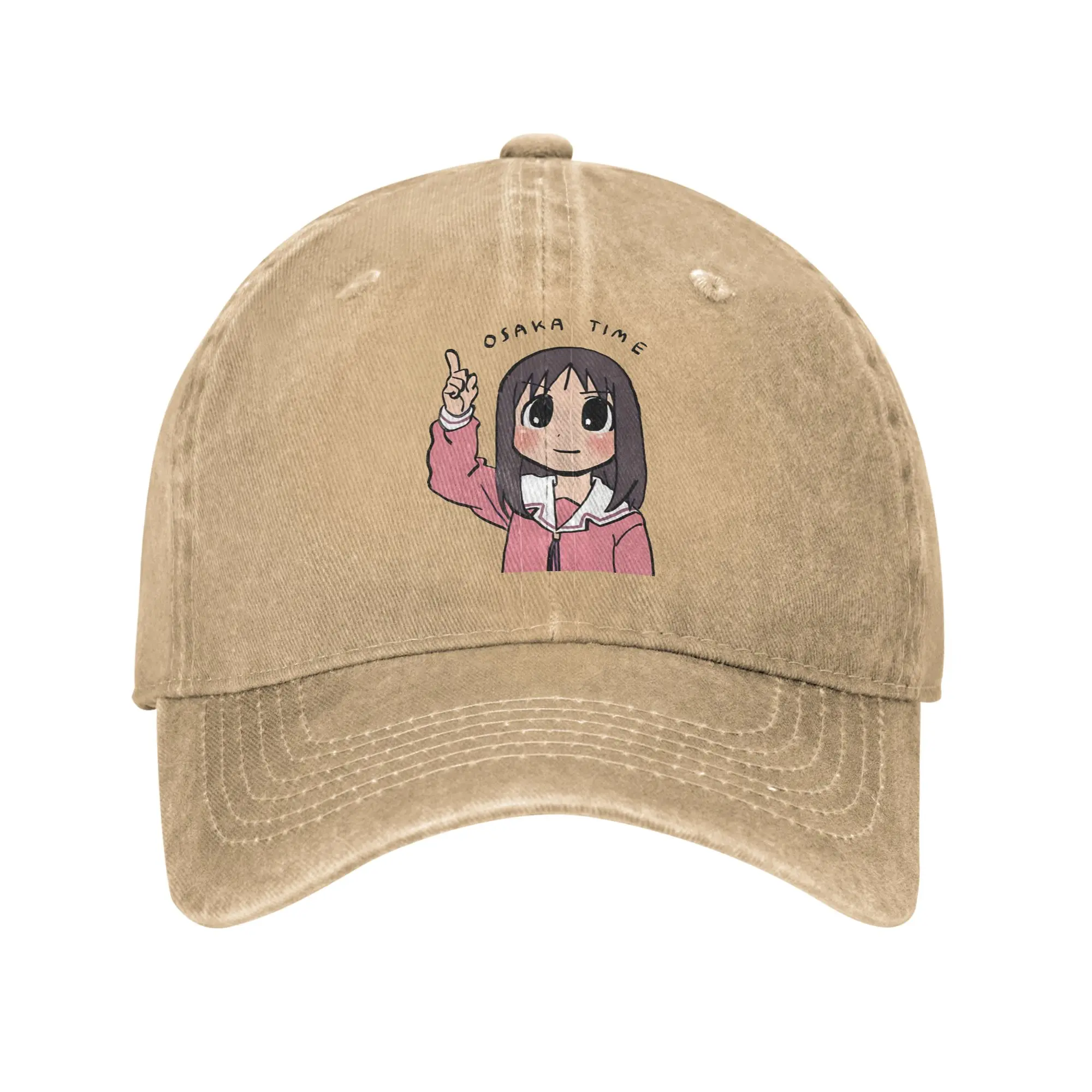 Osaka Autistic Azumanga Daioh Print Caps for Men Women Cotton  Trucker Hat Daily Headwear Baseball Cap Adjustable
