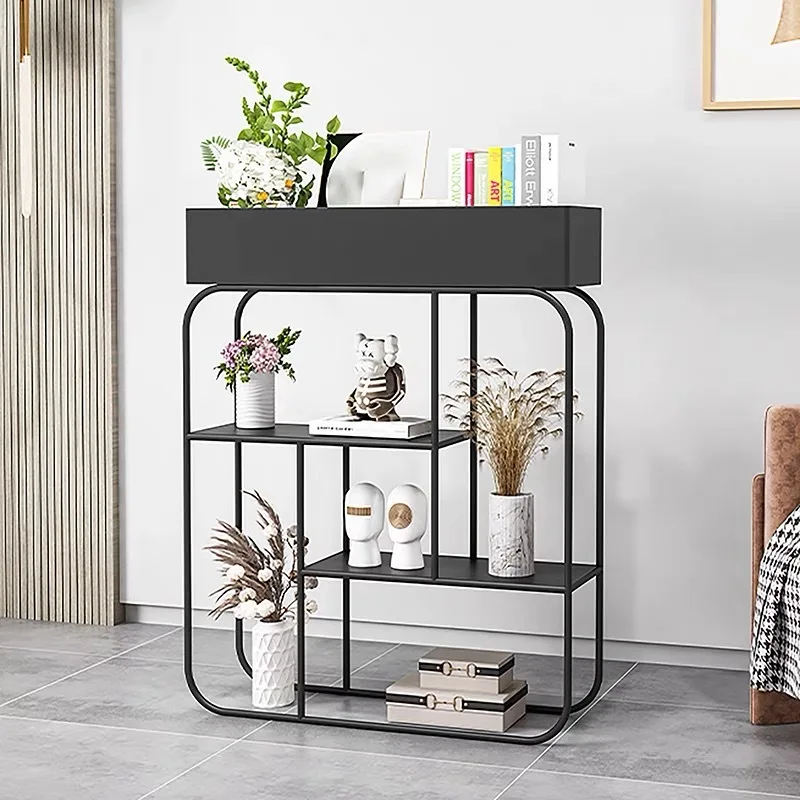 Wrought iron flower stand Floor-to-ceiling shelf Simple living room Multi-layer flower shelf Balcony flower pot frame