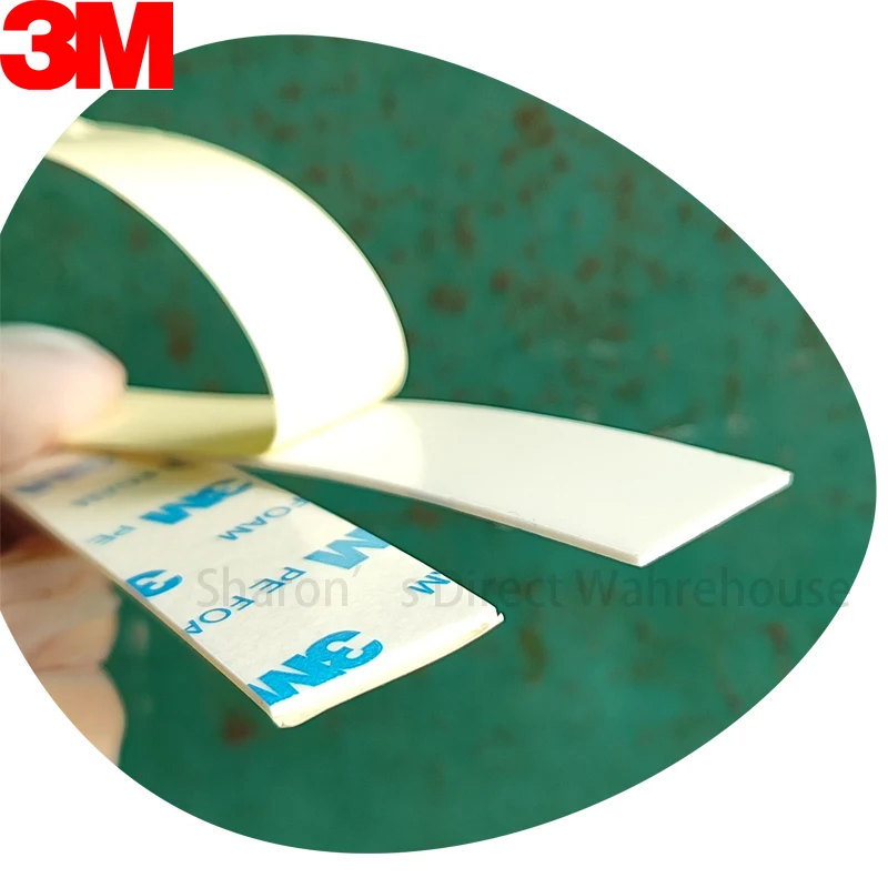 Sale!! 50~100pcs/pack 3M Double Adhesive PE Foam Strip for Panel Frame Gap Seal Bonding, 20mmx150mm, White