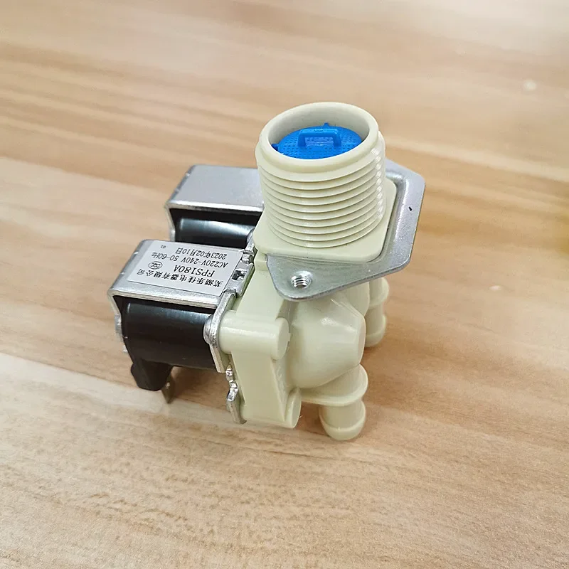 For Midea / Haier / LG drum washing machine water inlet valve parts FPS180 double head solenoid valve water inlet switch