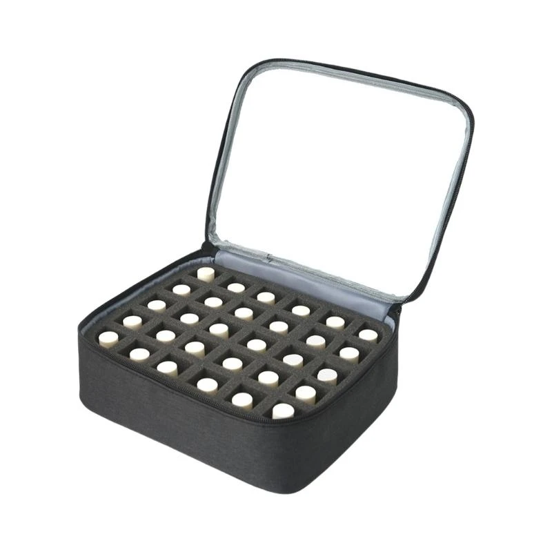 

E8FB Compact Polished Carrying Case Storage Fits 30 Bottles For Essential Oils