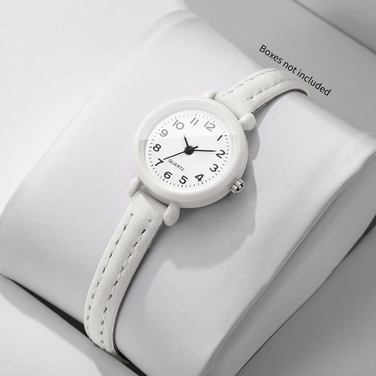 Fashion Small Arabic Dial Women Quartz Watch Ultra-thin Leather Strap Minimalist Ladies Wristwatch Relogio Feminino（Without Box）