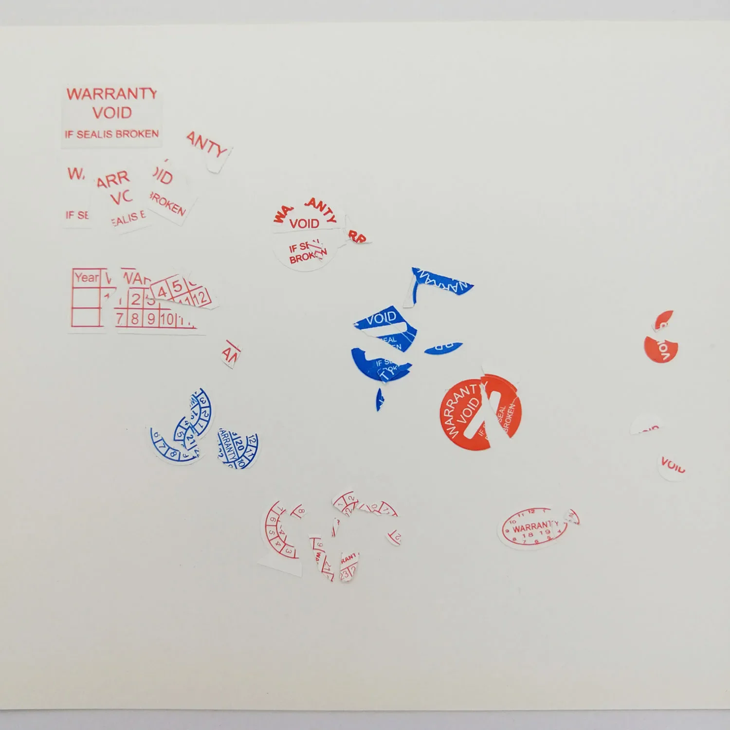 10000PCs /lot Your Size/Logo/Text/Writting Warranty Tamper Seal Sticker Printing