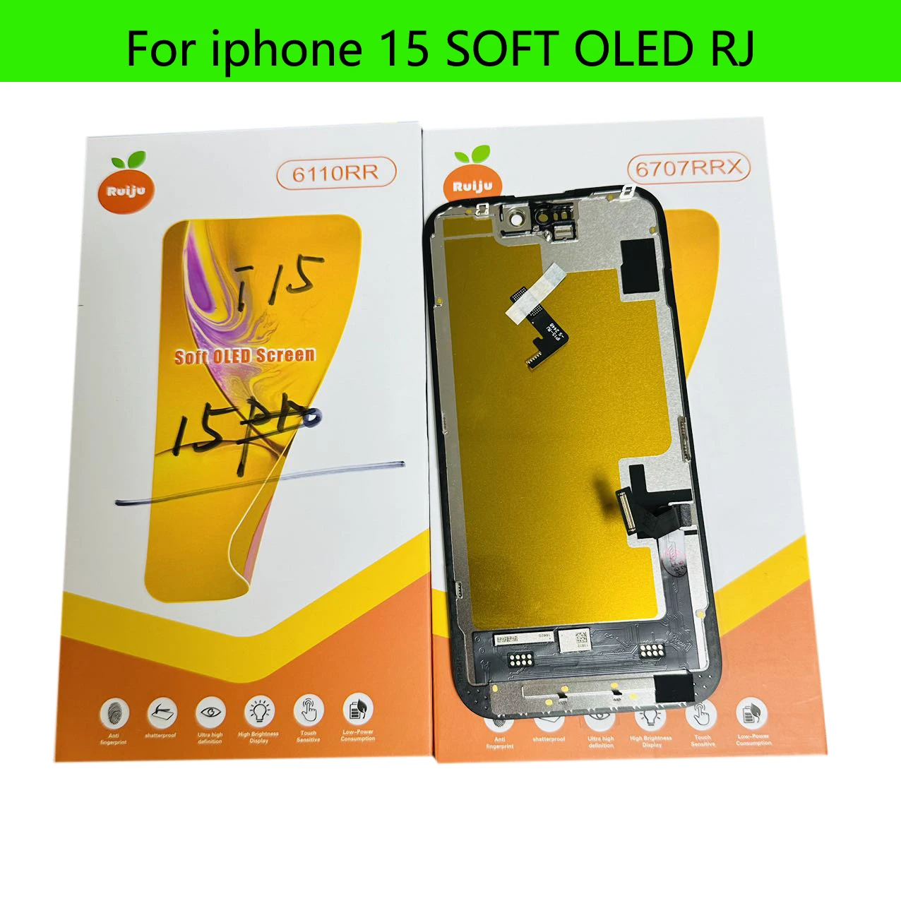 RJ SOFT OLED LCDディスプレイ交換用 iPhone 16 12Pro 13Pro 15Pro 