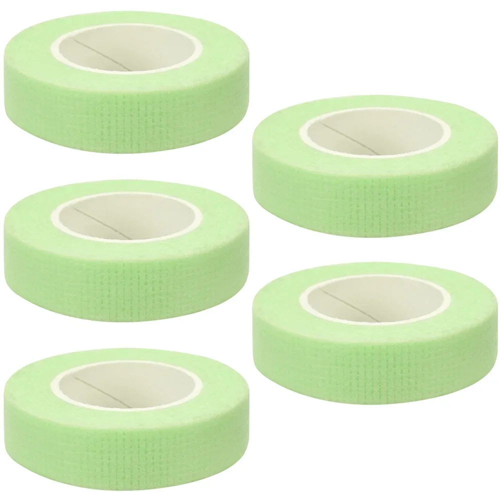 Herramientas de maquillaje para ojos, 5 rollos de cinta para pestañas, pegatinas para ojos, parches para extensión de pestañas, cinta no tejida transpirable debajo de las almohadillas adhesivas para los ojos