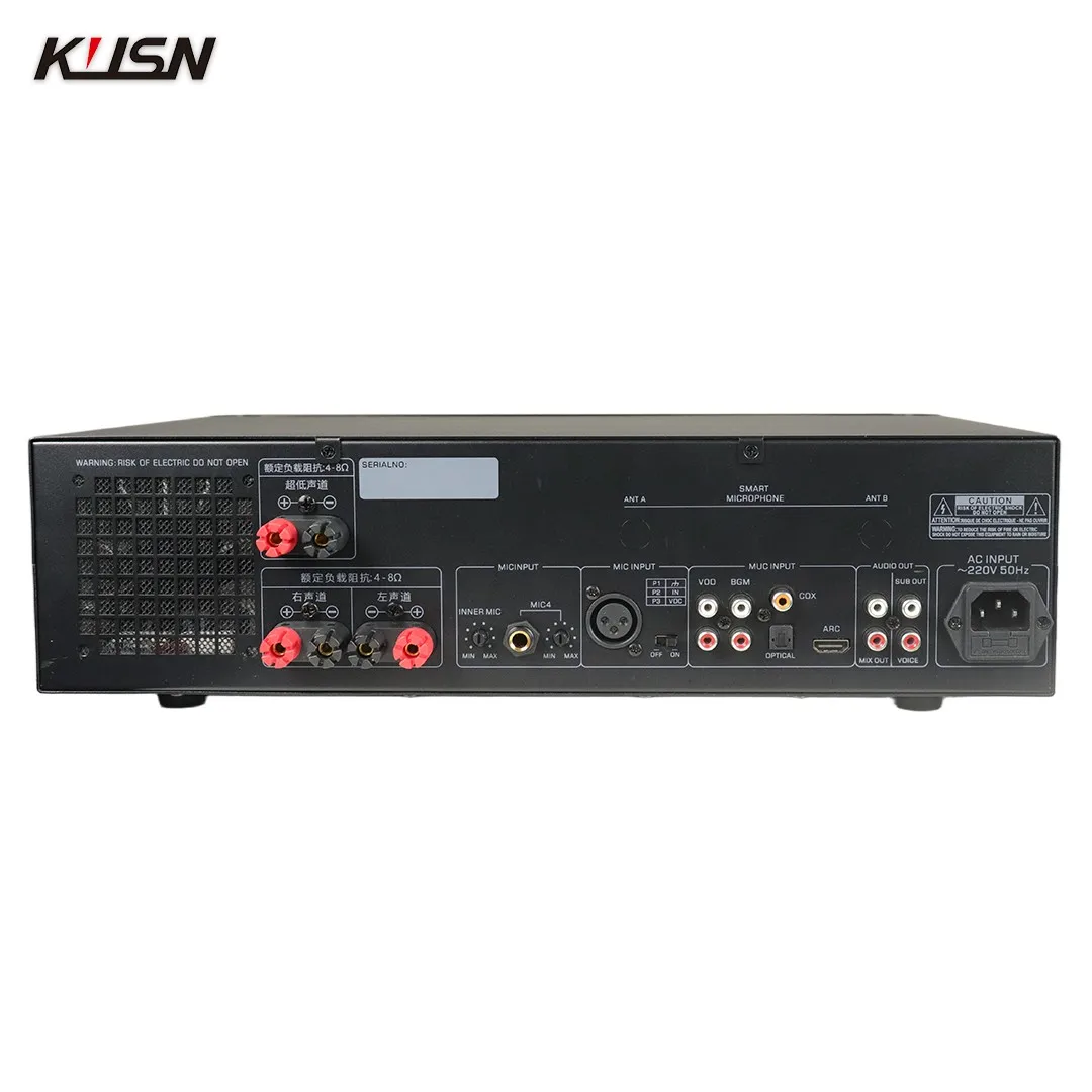 350W+350W Analog DSP Audio Power Amplifier Karaoke Home Theater KTV Sound System Karaoke Amplifier
