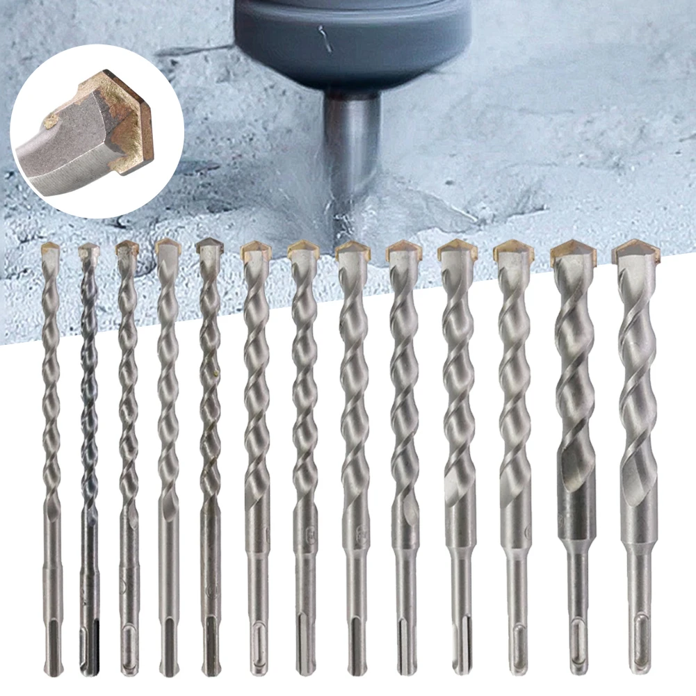 Masonry Drill Bit with For SDS PLUS Shank 200mm Carbide Tipped for Accurate and Efficient Drilling in Concrete and Stone