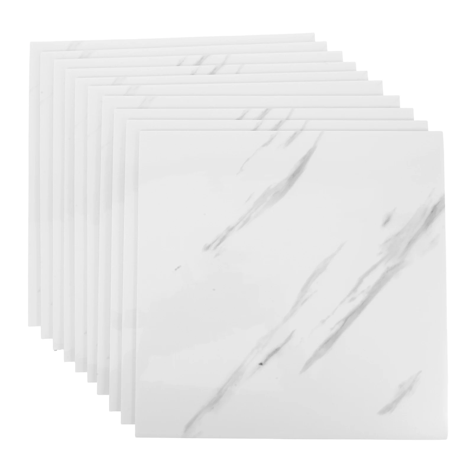 10pcs Peel and Stick Marble Tiles Bathroom Kitchen SelfAdhesive Wall Cover Oil splash-proof Durable home LivingRoom Wall sticker
