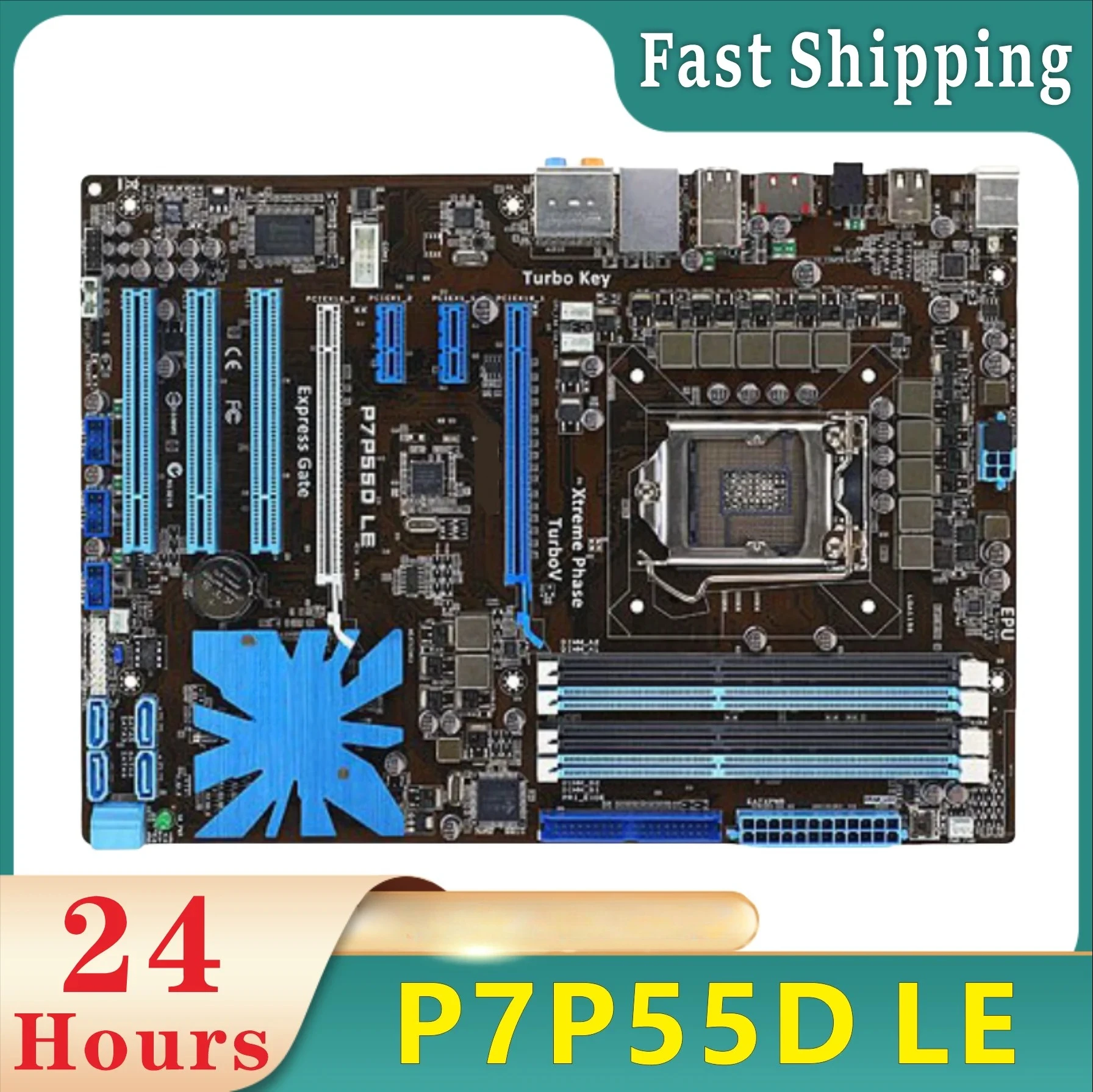 

P7P55D LE desktop motherboard P55 slot LGA 1156 i3 i5 i7 DDR3 16G ATX original motherboard