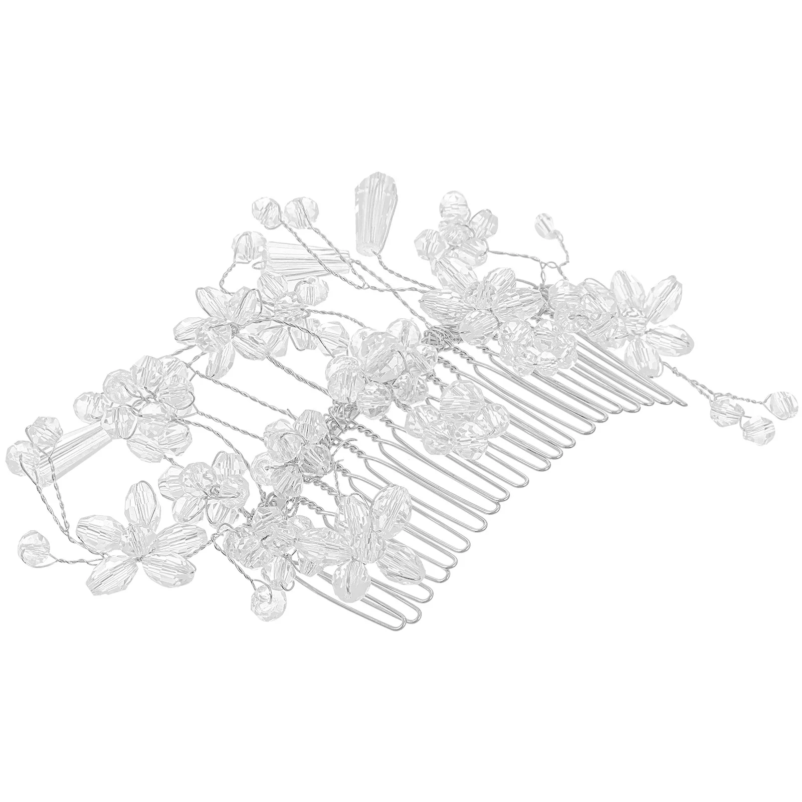 مشط شعر الزفاف إكسسوارات العروس أنيقة قطعة شعر الزفاف مشط جانبي للنساء أغطية الرأس لحفلات الزفاف #6