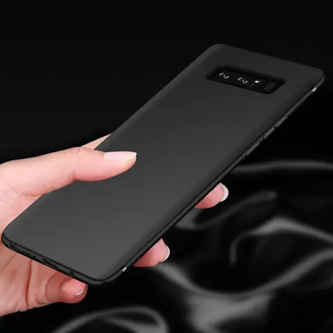 Ultra thin Matte Case For Samsung Galaxy Note 8 9 10 Plus S7 edge S8 S9 S10 S20 Plus S10E Silicone Soft Cover Case