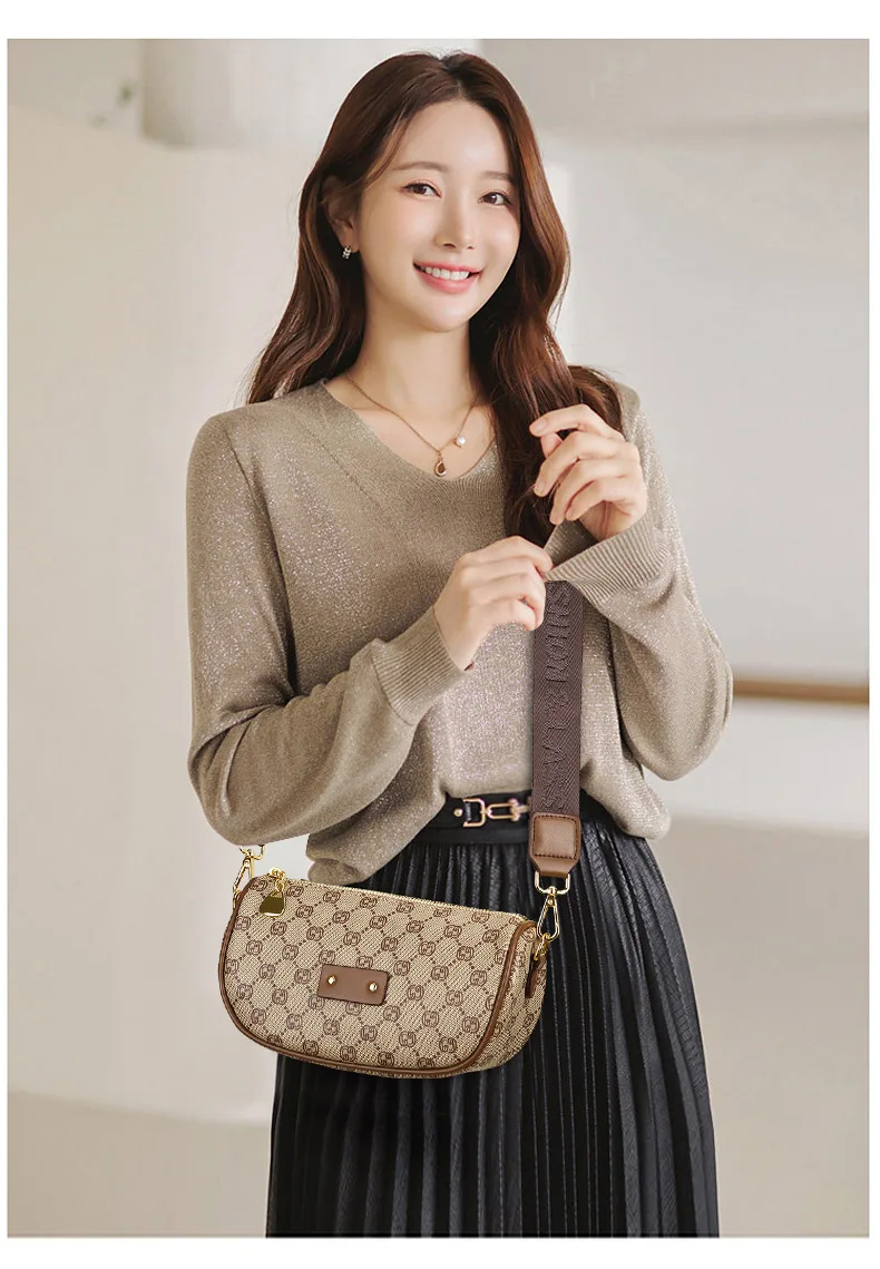 

‌2025 Trendy Pillow Shoulder Bag - Women's Printed Square Messenger Premium Textured Handbag Classic Versatile Crossbody Purse‌