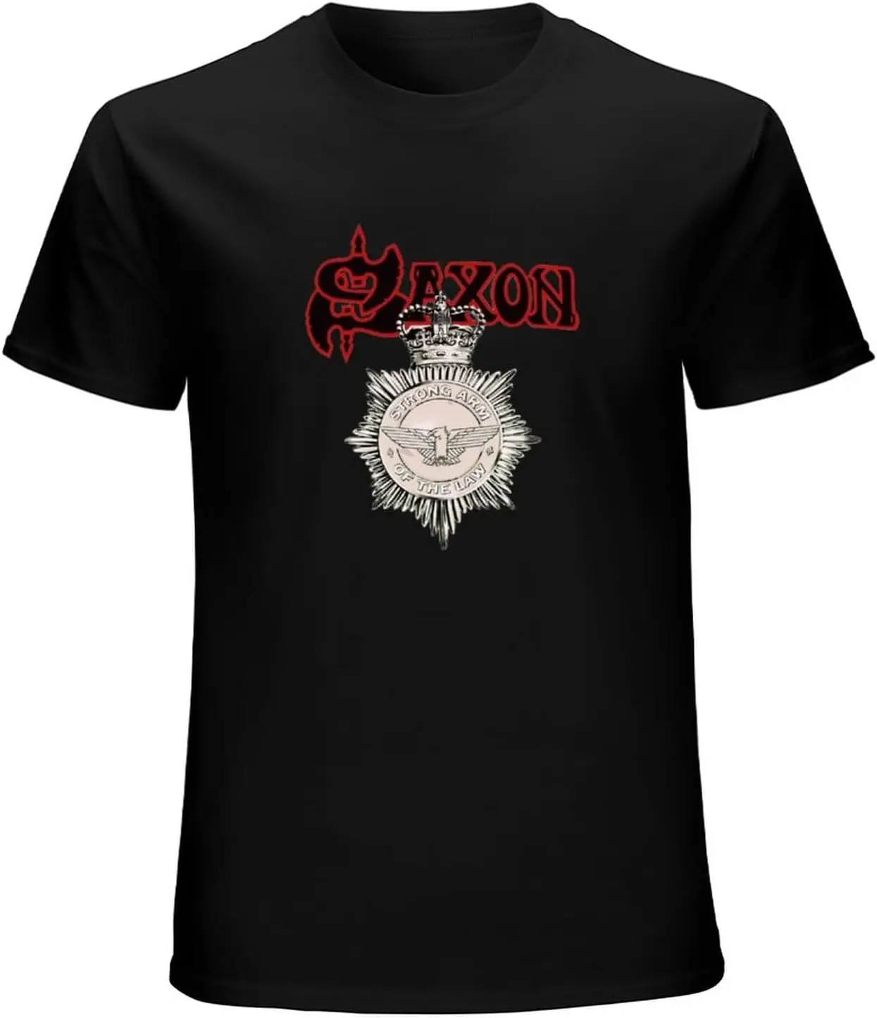 Saxon Strong Arm of The Law T-shirt High Quality 100%Cotton Short Sleeve