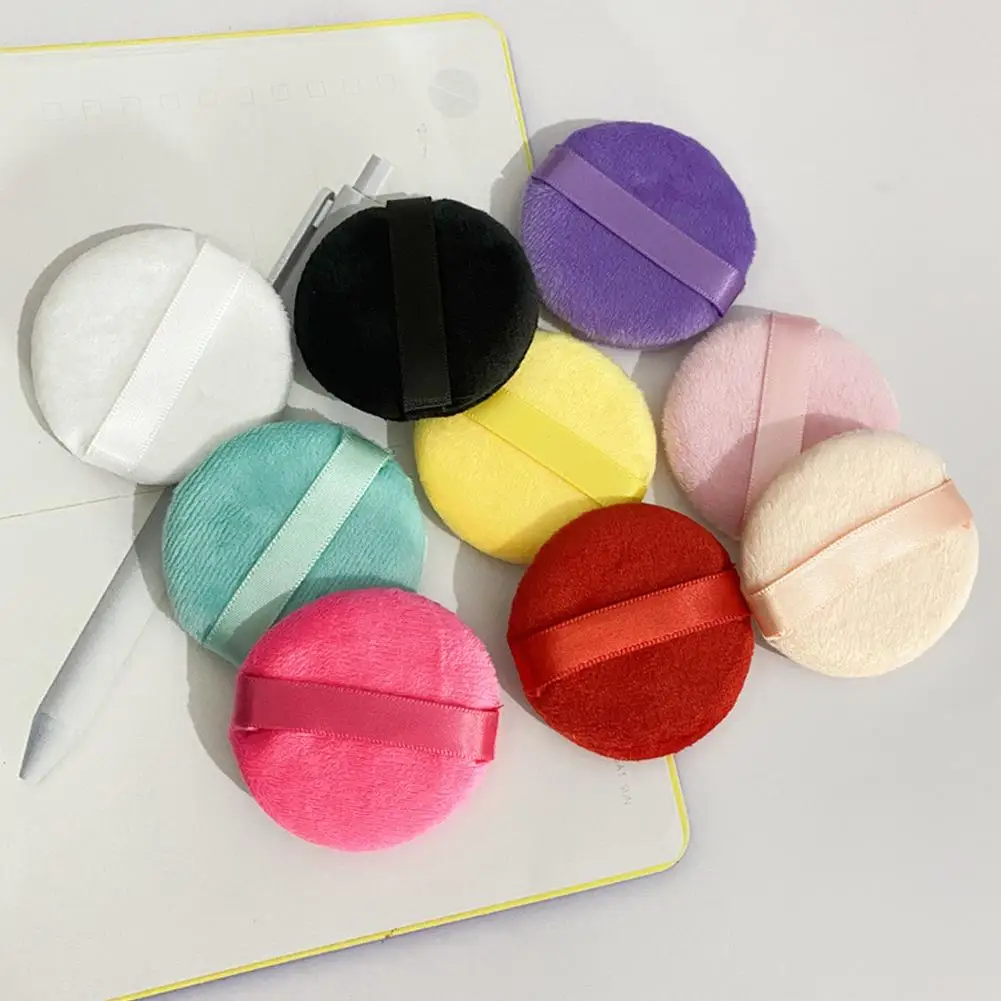 1/5/10Pcs Pink Makeup Sponges Cosmetics Tools Soft Velvet Powder Puff Blender Sponges Facial Foundation Puff Make Up Accessories