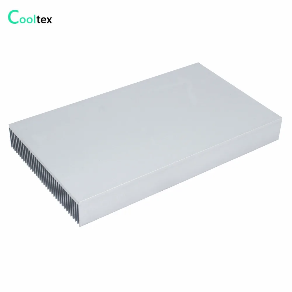 DIY Aluminum Heatsink 200x115.5x23.6mm Radiator Heat Sink Cooler for Chip LED Electronic Heat Dissipation Cooling