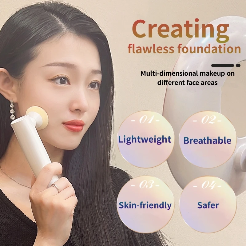 Powder Puff Egg Electric Powder Puffer, Air Cushion, Powder Free Sponge, Makeup Egg, Dry and Wet, Foundation Make-up Beauty Tool