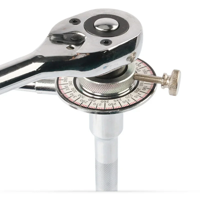 Misuratore angolare di coppia professionale da 1/2" 360 °   Set di clip per chiave dinamometrica regolabile Accessori per chiavi per strumenti di misurazione graduatore