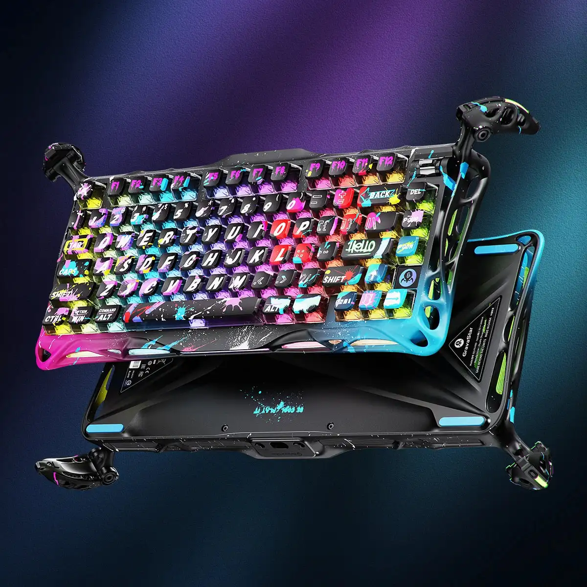 Gravity Planet V75 Pro HE Keyboard - 75% Layout Gaming Keyboard, Hall Effect Magnetic Switches Wired Only Hot-swappable