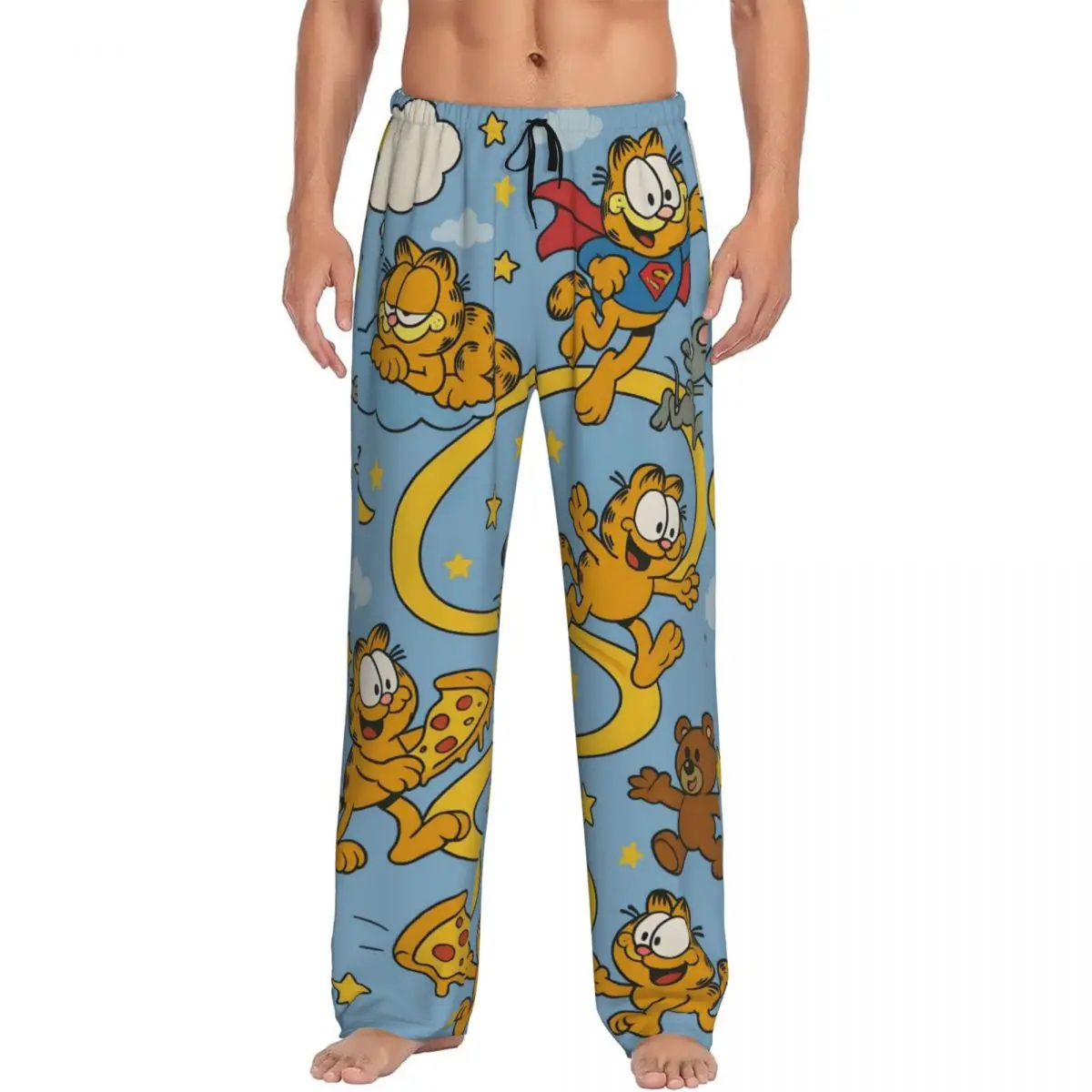 

Мужские пижамные штаны с принтом G-Garfielded, одежда для сна, штаны для сна с карманами
