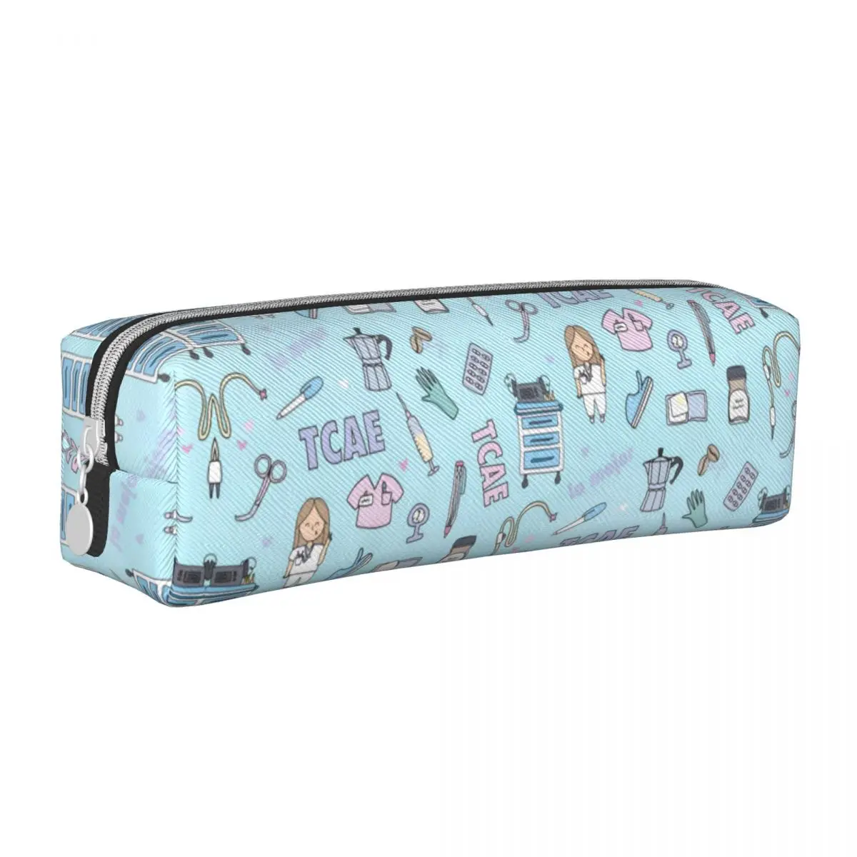 Enfermera En Apuros Nurse Pencil Cases Pen Bag Girls Boys Big Capacity Office Gifts Pencil Pouch