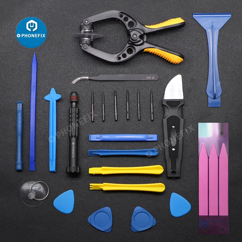 Imagem -04 - Professional Mobile Phone Repair Tools Kit Screen Opening Screwdriver Pry Suction Cup Isolation Pad Desmontar Ferramenta para Iphone