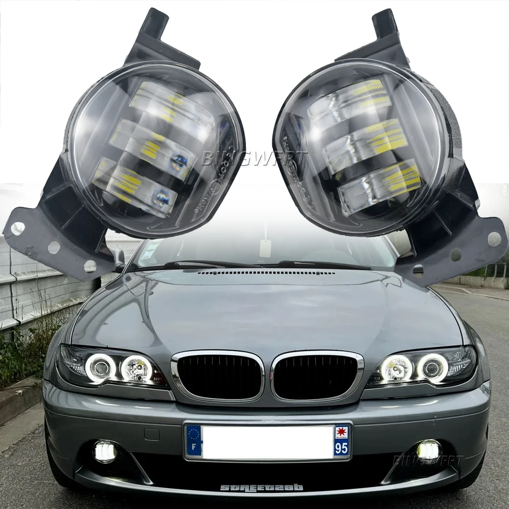 Car Daytime Running Lamp LED Fog Light 30W Car Lens Fog DRL 12V For BMW 335i 2007-2009 For BMW 525i 530i 2004-2007