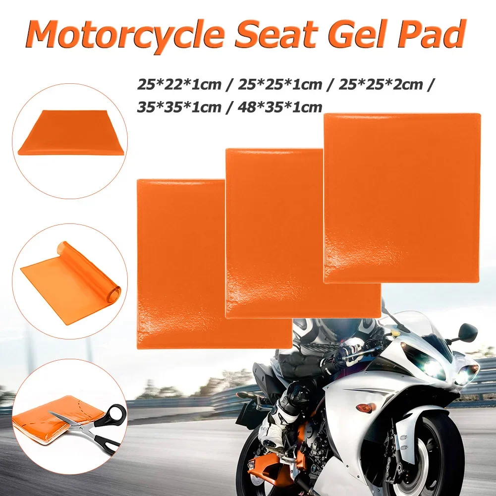 Cojín de Gel para asiento de motocicleta, alfombrilla de absorción de impactos, almohadilla Universal, artículos de motocicleta