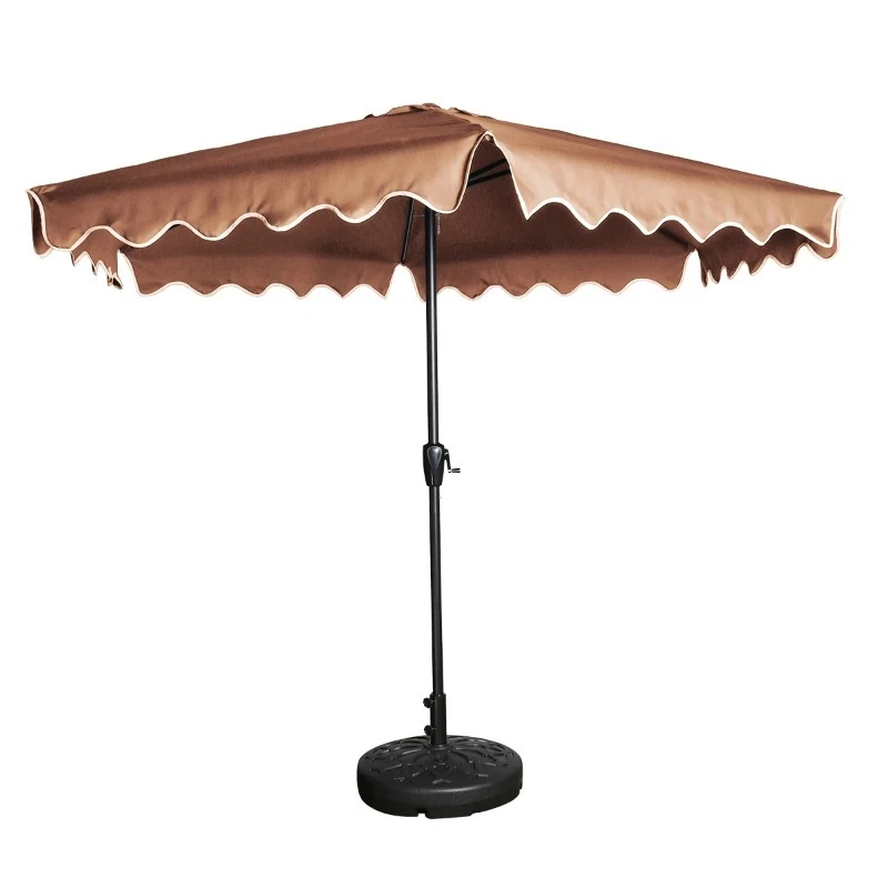 

High quality steel folding parasol waterproof outdoor furniture parasol beach garden courtyard school hotel