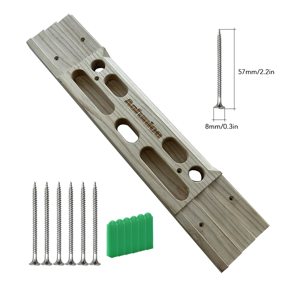 Drewniana wspinaczka skałkowa podstrunnica zwiększa siłę palca wspinaczka skałkowa treningu podciągania dźwigni