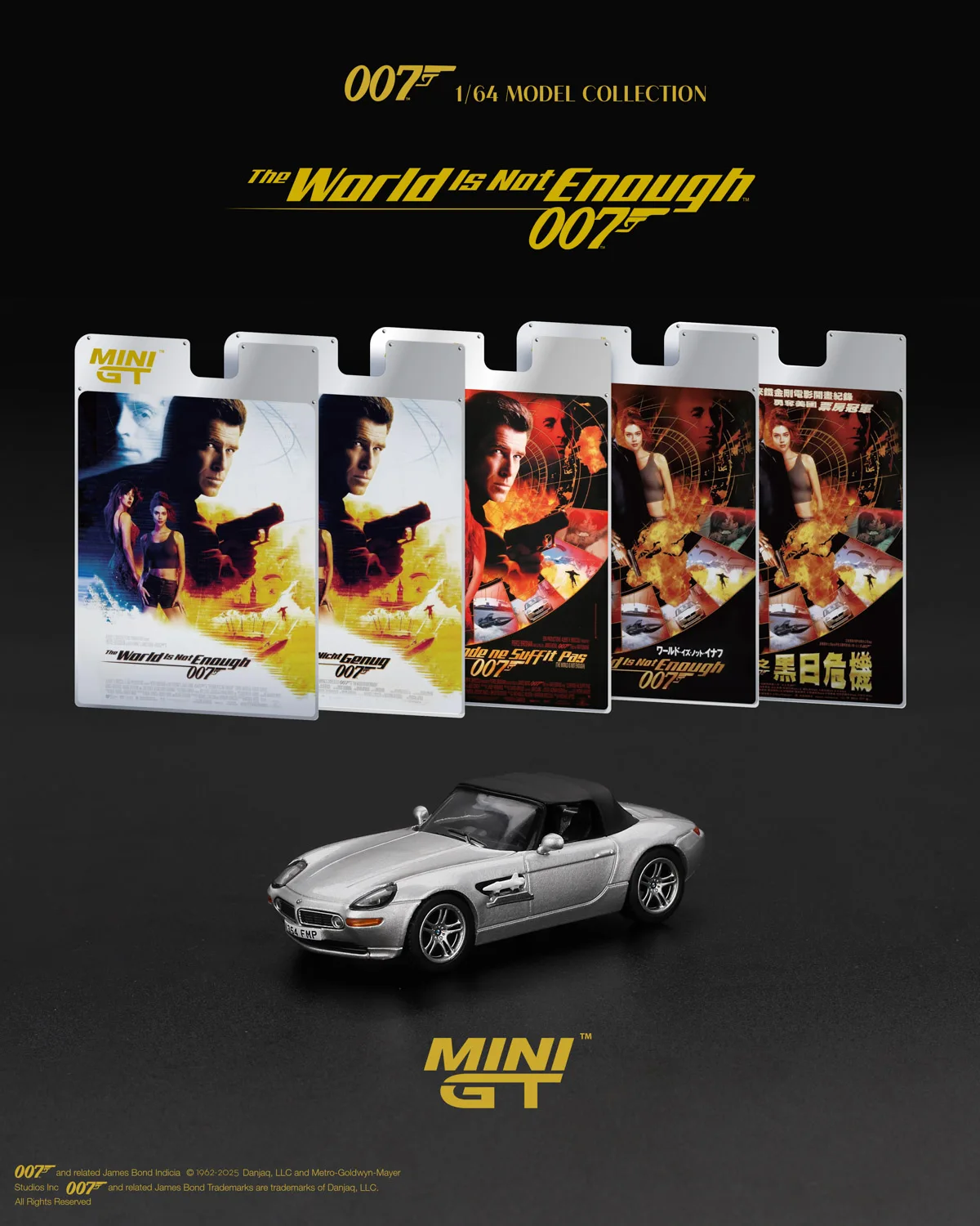 

MINIGT 1:64 BMW Z8 "The World Is Not Enough" Chinese Edition/Traditional Chinese China Edition Alloy Car Model