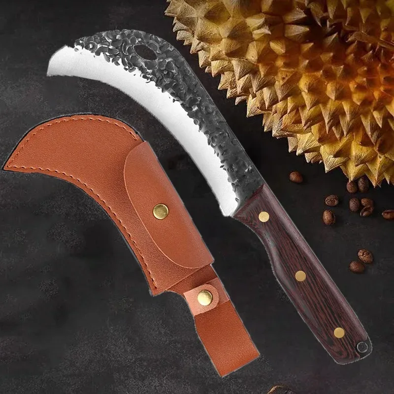 Utility Knife Stainless Steel Fruit Knife Forged Kitchen Chef Butcher Knife Razor Sharp Meat Cleaver Wood Handle Cooking Knife