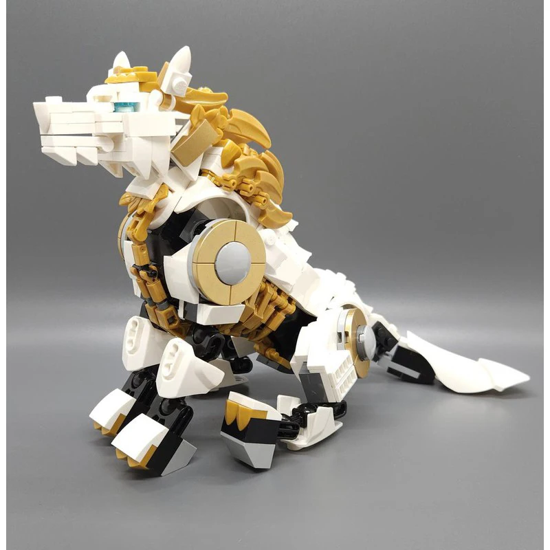 353PCS Wolf MOC Fenrir Machina Building Blocks Interest Enlightenment Puzzle Assembled Model Toy Brick Children\'s Birthday Gifts