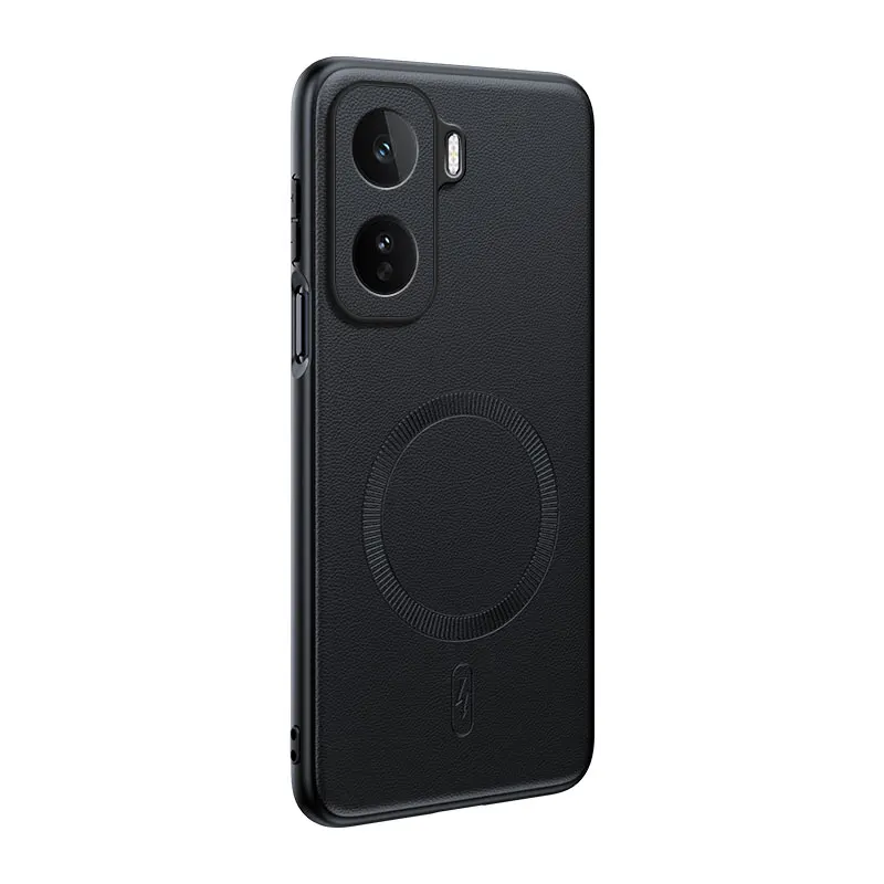 Für Vivo IQOO Neo 11: Magnetische Schutzhülle aus Leder, Anti-Fingerabdruck, rutschfest, aus PC+TPU. – Detail 2