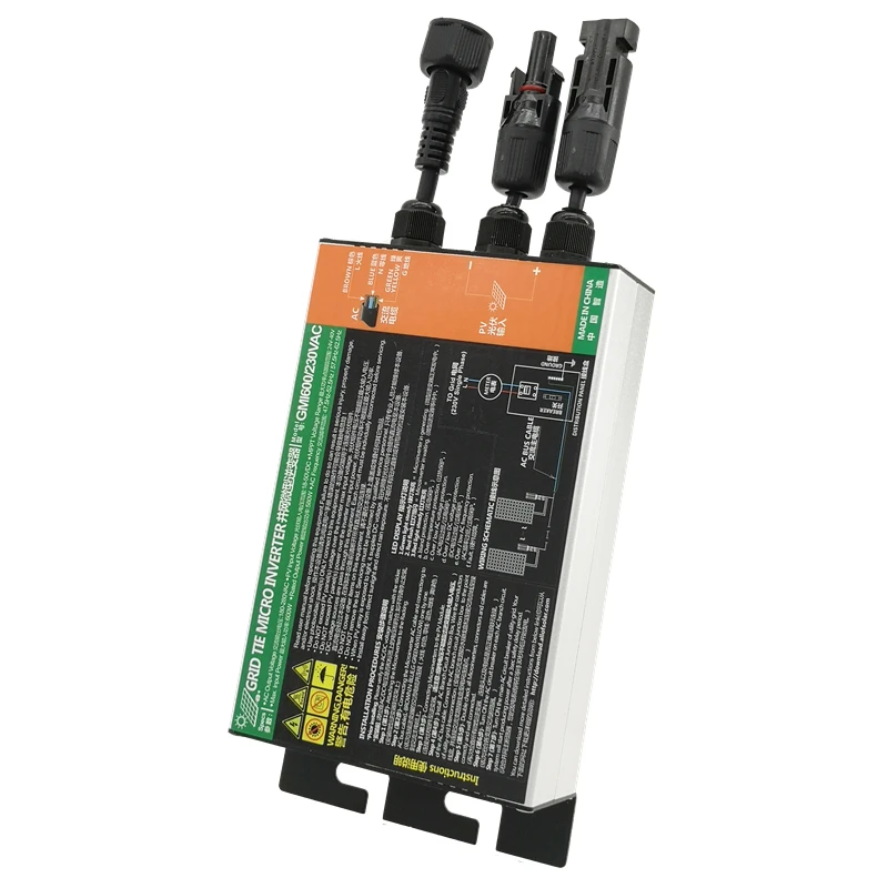 Imagem -03 - Eficiência Micro Inversor para o Sistema Solar Mppt 300w 350w 600w 700w Dc26v46v w Ac110v240v w Entrada Solar Saída Alta