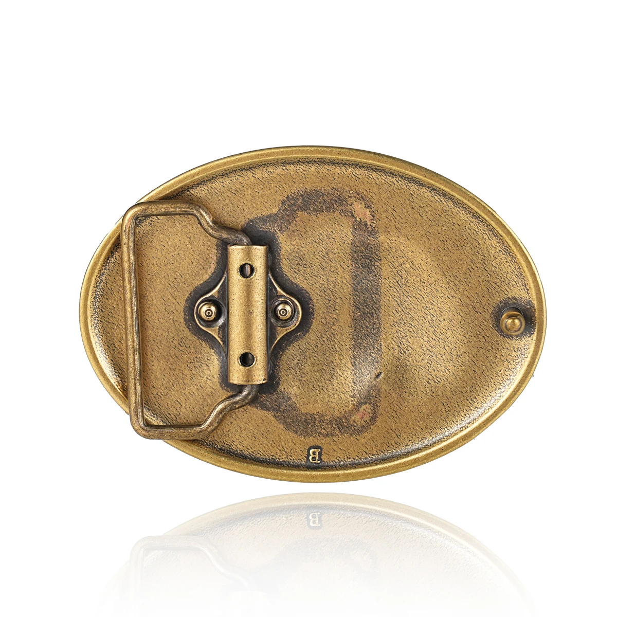 Western Belt Buckle Initial Vintage-Cowboy Rodeo Silver Large Skull Belt Buckle for Men Women