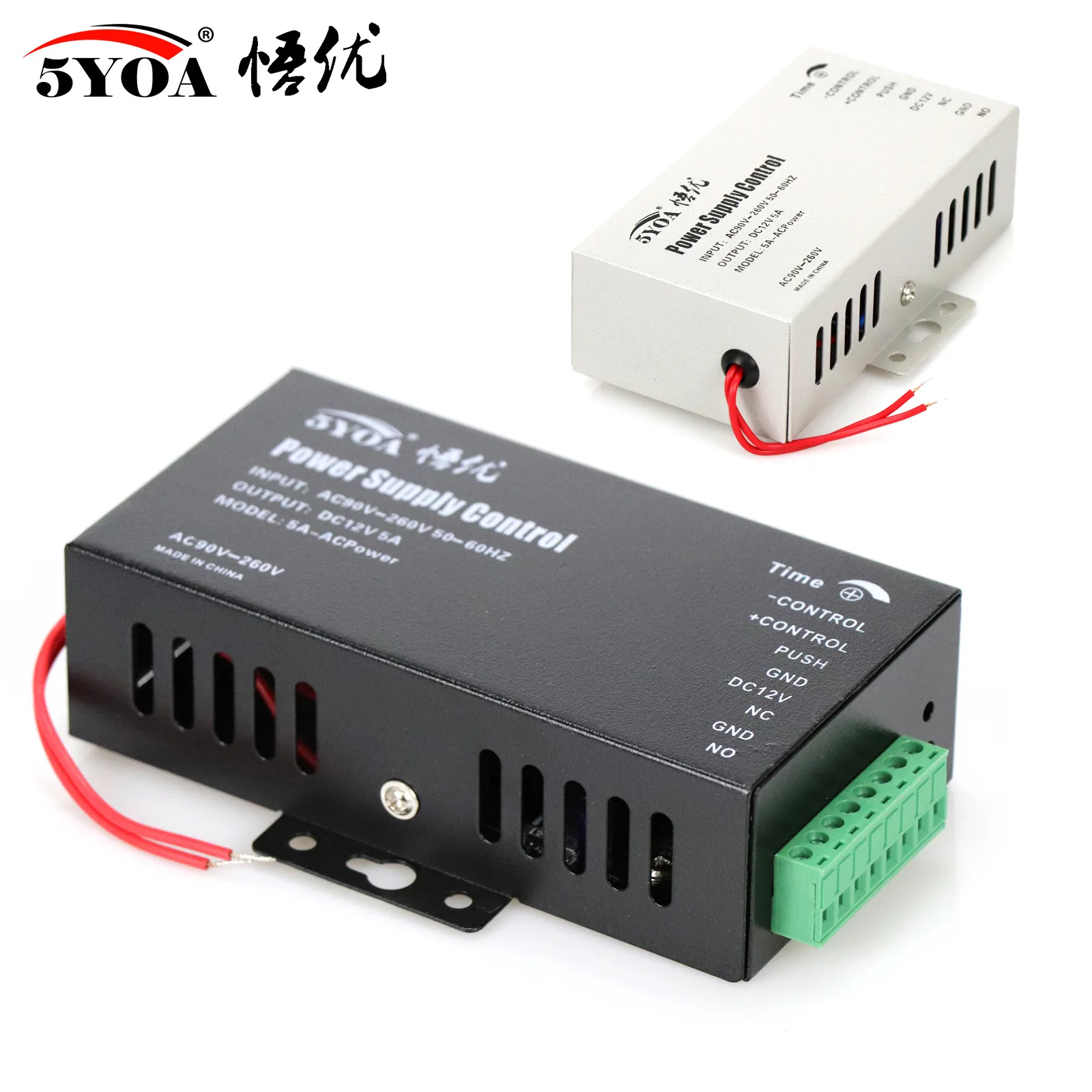 5YOA Power Supply DC 12V, sistem kontrol akses pintu Switch 3A 5A AC 90 ~ 260V untuk kunci listrik sistem kontrol akses RFID