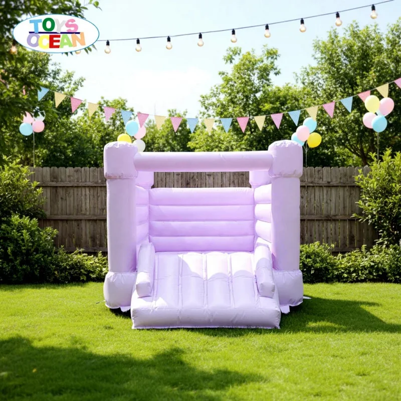 Wholesale Price Commercial Grade Purple Castle Slide Kids Bounce House Inflatable Bouncer Suitable for Home Use and Rental