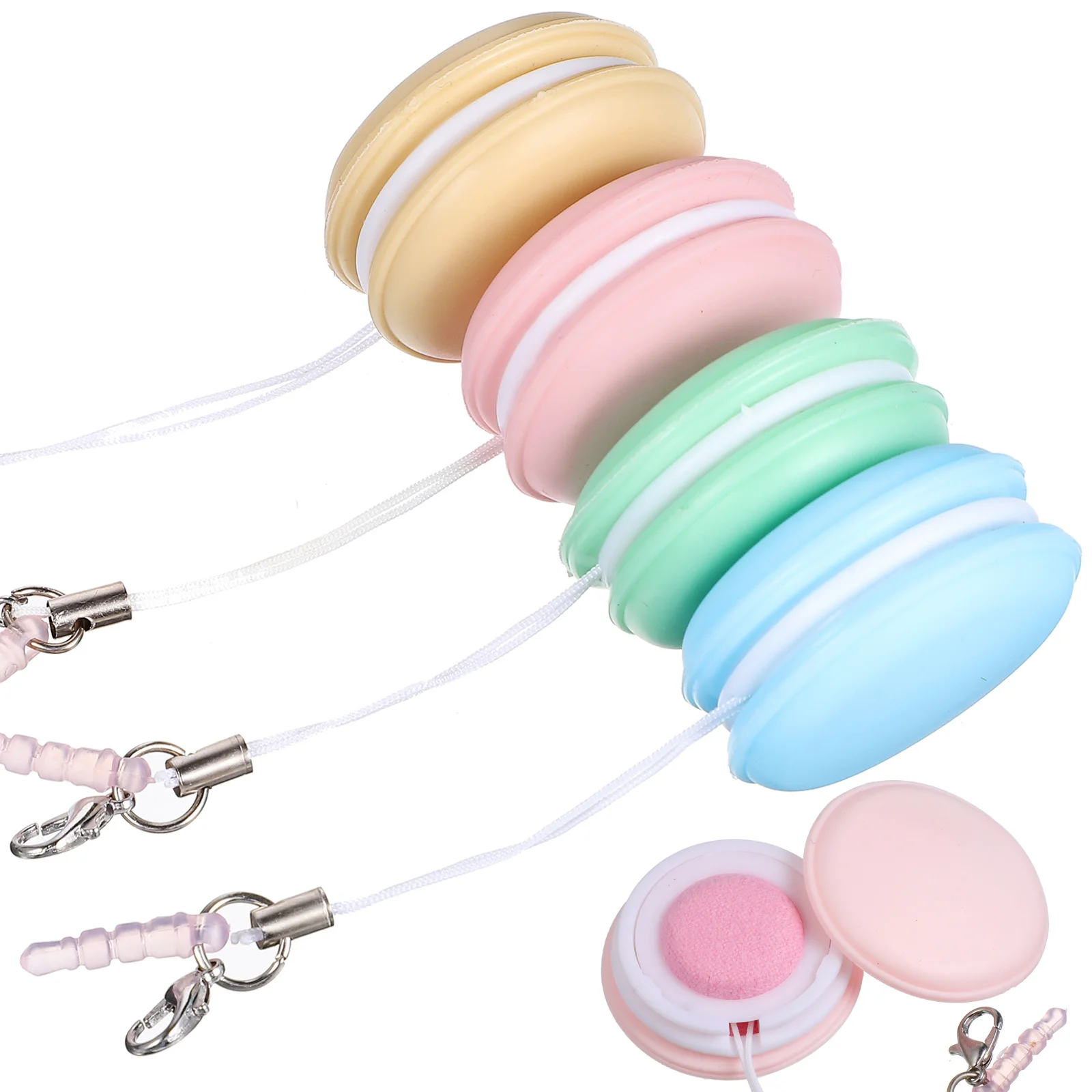 4pcs Screen Cleaner Macaron Dual Sided Microfiber Phone Tool For Smartphone Laptops Camera Lenses Keychain Gift