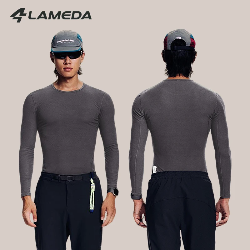 

LAMEDA Winter Cycling Base Layer for Men with Volcanic Rock Technology Moisture Wicking Thermal Bicycle Undershirt for Riding