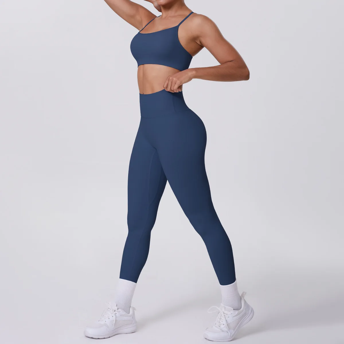 

2 Pieces Yoga Outfits Yoga Set Women Tracksuit Sports Bra Fitness Suit Running Sports Sportswear Workout Set High Waist Leggings