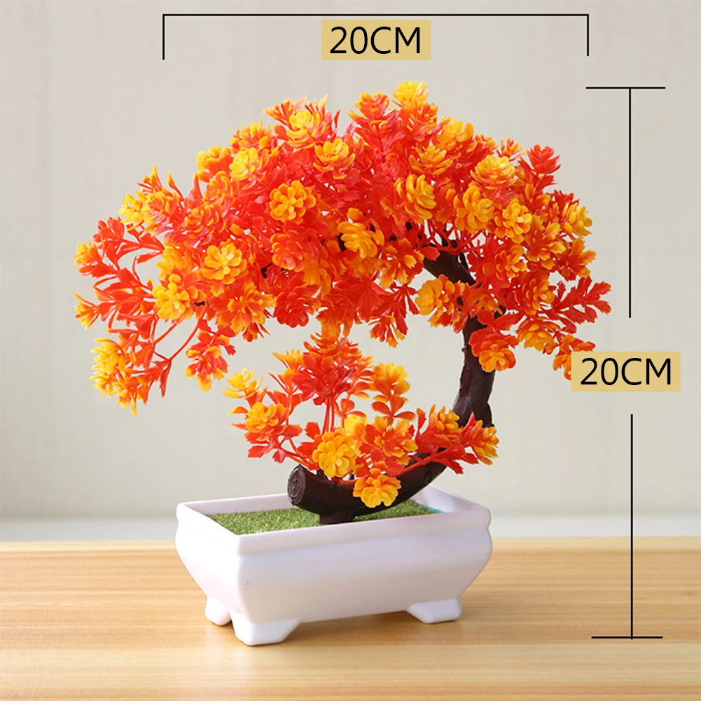 Simulation Fake Potted Bonsai Tree Artificial Plant Desk Ornament Artificial Plant Bonsai Small Tree Pot Home Decoration