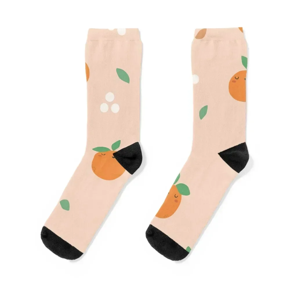 

Orange,Citrus Fruit Pattern Socks professional running Running hiking men cotton high quality Girl'S Socks Men's